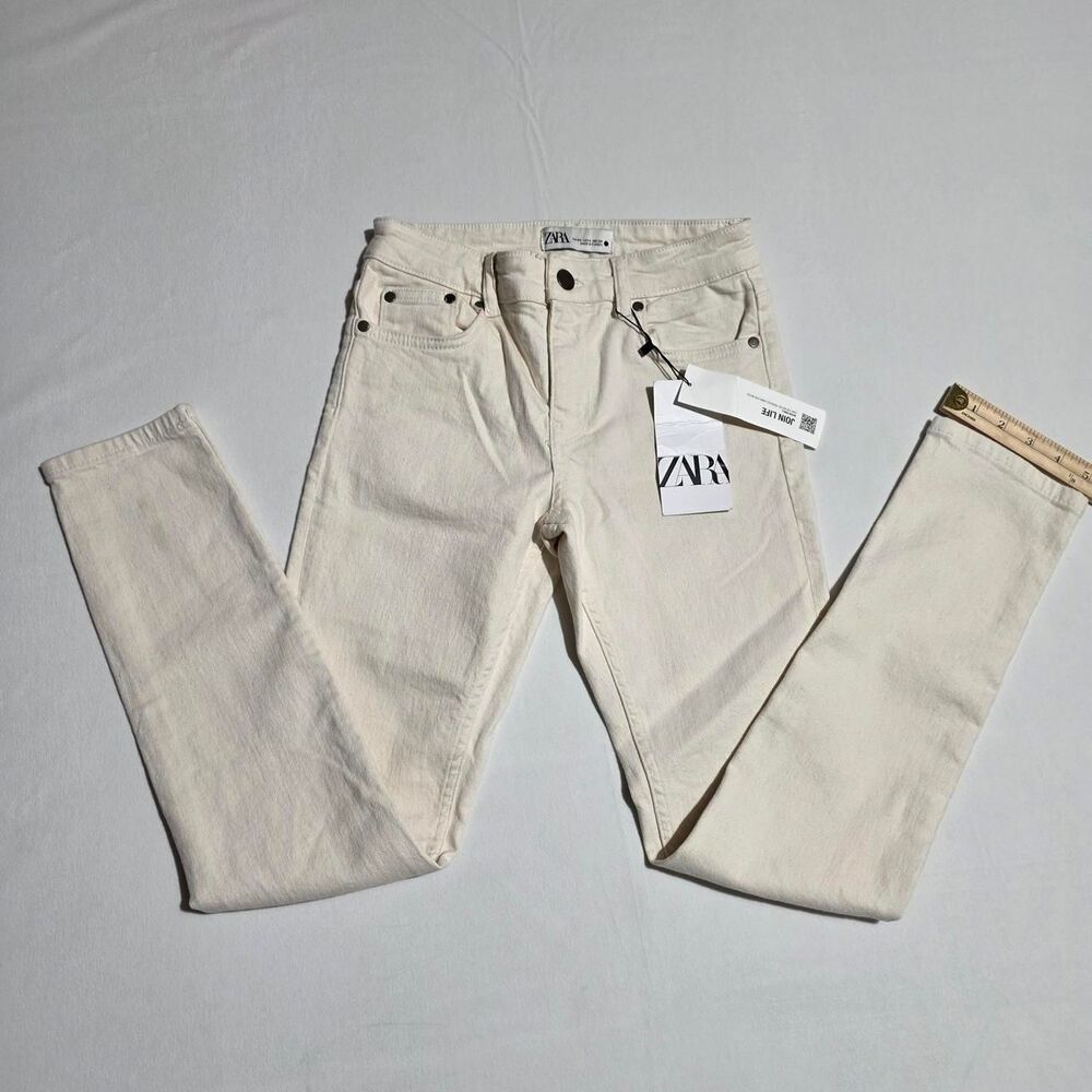 NWT Zara ZW Collection Relaxed Mid-Waist Jeans Size 2